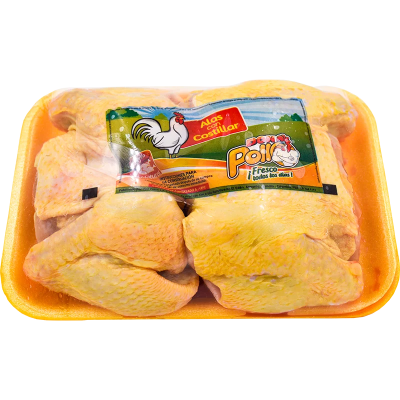 Bandeja Alas con Costillar Campesinas